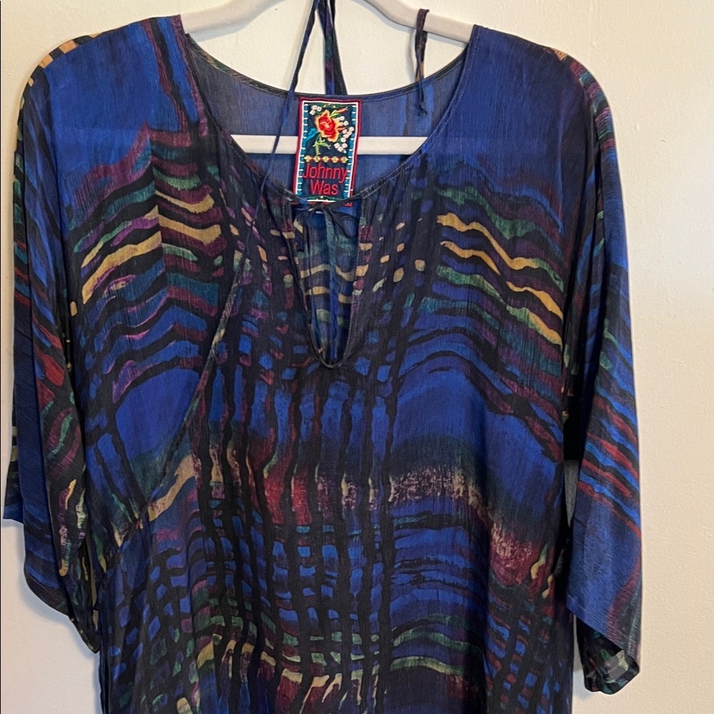 Johnny Was Wiggie Multicolor Abstract Tunic - Picture 2 of 7